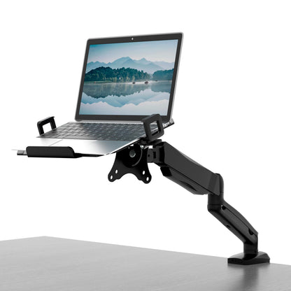 PUTORSEN Monitor Arm Laptop Halterung – 17-32" Monitor, 17" Laptop