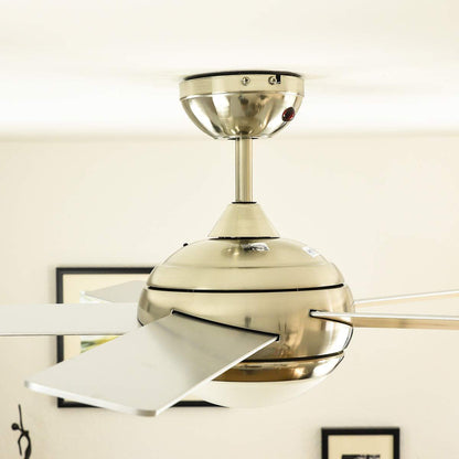 Fresco Deckenventilator 112 cm mit Licht – Nickel gebürstet