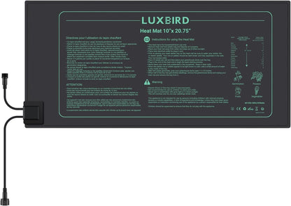 Luxbird Heizmatten Set Anzucht – 4 Matten mit Thermostat 30W