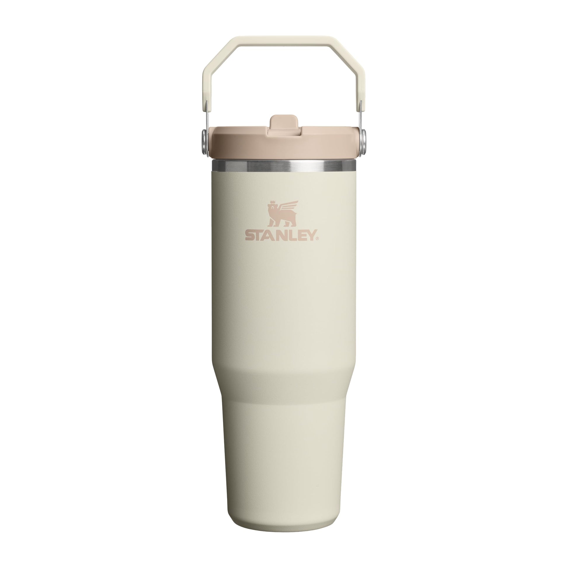 Stanley 1913 Flip Straw Tumbler Trinkflasche 0.89 L Cream mit klappbarem Strohhalm und Tragegriff