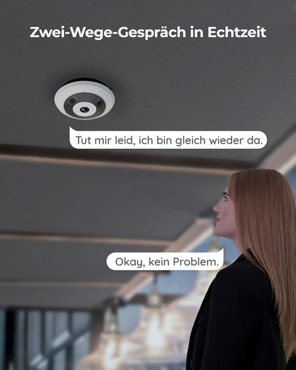 Reolink FE-W 6MP WLAN Fisheye Überwachungskamera Innen