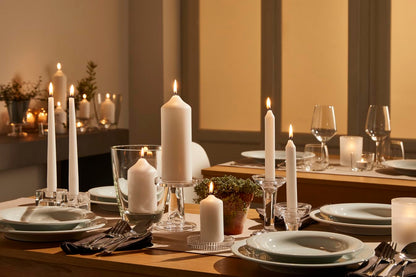 METRO Professional Tafelkerzen Gastronomie weiss 144 St. Ø 21.5 mm