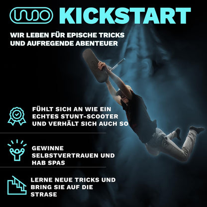 In Do The Trick Scooter Kickstart Classic Trampolin-Scooter Schwarz