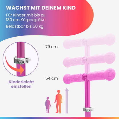 Fun Pro ONE Premium Kinderroller - LED Räder faltbar ab 3 Jahren