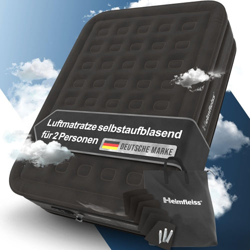 Heimfleiss® Luftmatratze selbstaufblasend 2 Personen 150x200 cm