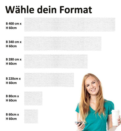 MyMaxxi Klinker weiss Küchenrückwand Folie - matt 340x60cm versteift