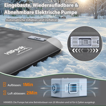 HiiPeak Isomatte HPK-CM09 – Camping-Schlafmatte mit Kissen, R-Wert 9,5