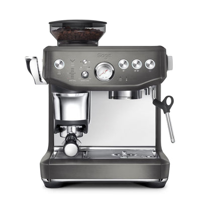 Sage The Barista Express Impress Siebträgermaschine mit Mahlwerk in schwarzem Edelstahl