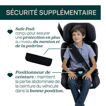 Chicco Quizy i-Size Kindersitz Isofix 100-150 cm – Schwarz