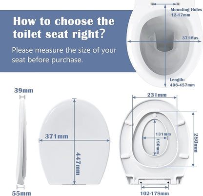 STOREMIC WC Deckel mit Absenkautomatik und Kindersitz, O-Form, weiss
