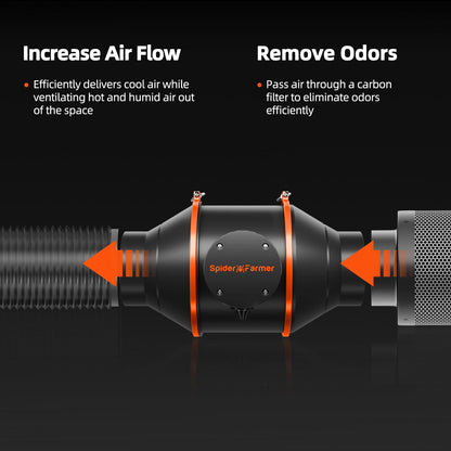 Spider Farmer Aktivkohlefilter Geruchskontrolle - 150mm (6 Zoll)