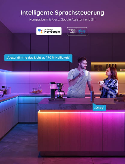 Govee LED Strip RGBIC Pro 5m, smarter LED Streifen mit App-Steuerung