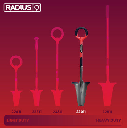 Radius Garden Root Slayer Wurzelspaten Gartenspaten - Rot