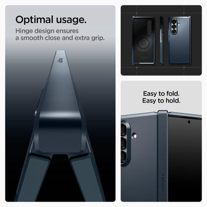 Spigen Tough Armor Pro MagFit Hülle für Galaxy Z Fold 7 - Metal Slate
