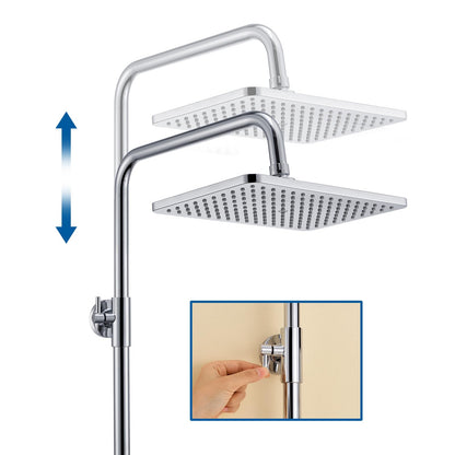 Auralum Regendusche Komplettset höhenverstellbar – Chrom