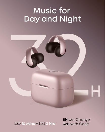 soundcore AeroClip Open-Ear Kopfhörer, Bluetooth Earbuds, Hi-Res