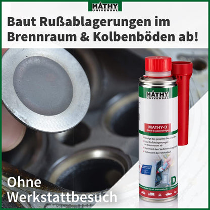 MATHY-D Hochwirksamer Diesel Systemreiniger Additiv – 12x 250ml