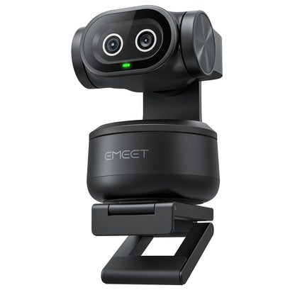 EMEET PIXY 4K PTZ Webcam mit Dual-Kamera und KI-Tracking, zwei Objektive und Clip-Halterung