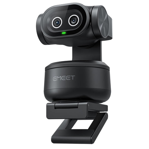 EMEET PIXY 4K PTZ Webcam mit Dual-Kamera und KI-Tracking, zwei Objektive und Clip-Halterung
