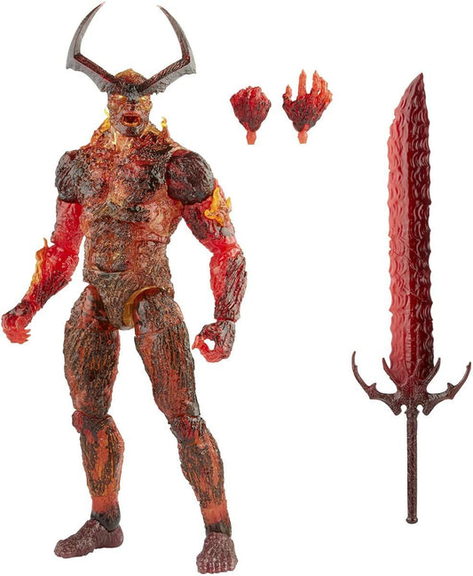 Hasbro Marvel Legends Surtur Action-Figur – Infinity Saga, 15 cm. Rot-orange, gehörnte Figur mit Schwert. Für Sammler u. Spiel.
