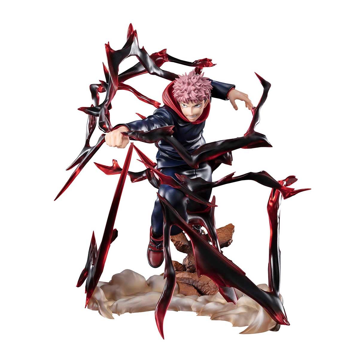 Tamashi Nations Jujutsu Kaisen Yuji Itadori Figur - Figuarts Zero. Farbige Yuji Itadori-Figur in Schuluniform, Sammlerstück.