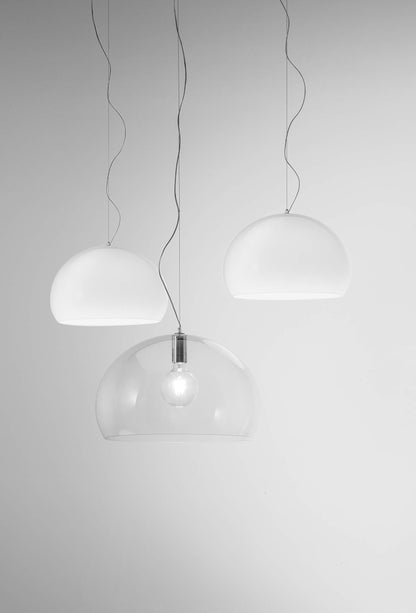 Kartell FL/Y Pendelleuchte - Weiss Undurchsichtig Glänzend