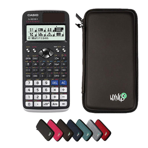 Casio fx-991DE X Classwiz Taschenrechner inkl. schwarzer Schutztasche