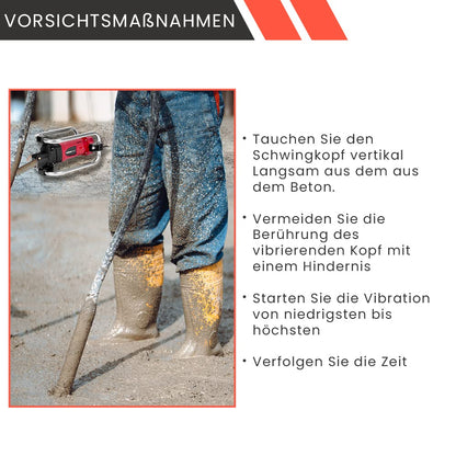 STREND PRO Betonrüttler elektrisch 2300 W – 4m Welle