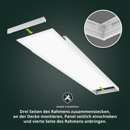 ProLux LED-Panel Aufbau Deckenleuchte - 120x30cm 6000K 36W