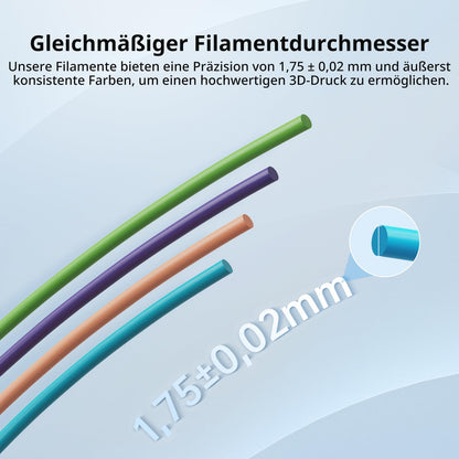 ANYCUBIC PLA Filament 1.75mm 4kg 3D Drucker - 4 Farben Set
