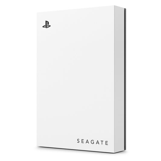 Seagate Game Drive PS4/PS5 Gaming Festplatte - 2TB Weiss, rechteckig. Erweitert den PS4/PS5-Speicher für Spiele.