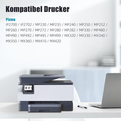 Oeggoink Druckerpatronen Set für Canon PG-510 CL-511, Schwarz + Farbe