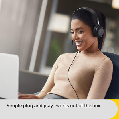 Jabra Evolve2 40 SE Kabel Stereo Headset - MS Teams USB-A Schwarz