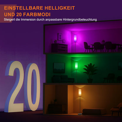 FRIDEKO HOME LED-Stehlampe RGB dimmbar, 170 cm, mit Fernbedienung