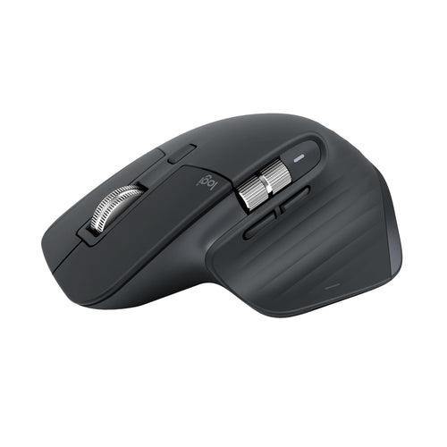 Logitech MX Master 3S Bluetooth-Maus, ergonomisch, 8K DPI, Grafit – kabellose Präzisionsmaus mit Daumenrad und Gestentaste