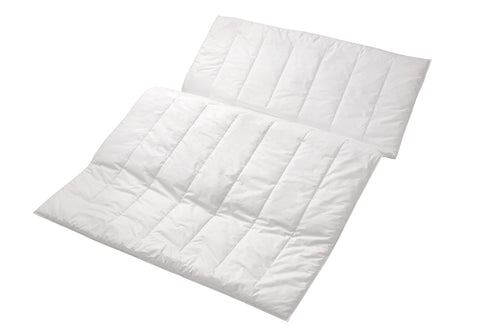 Centa-Star Aqua Aktiv 1358.00 Vierjahreszeitenbett - 135x200 cm. Weiße, gesteppte, modulare Bettdecke für ganzjährigen Schlaf.