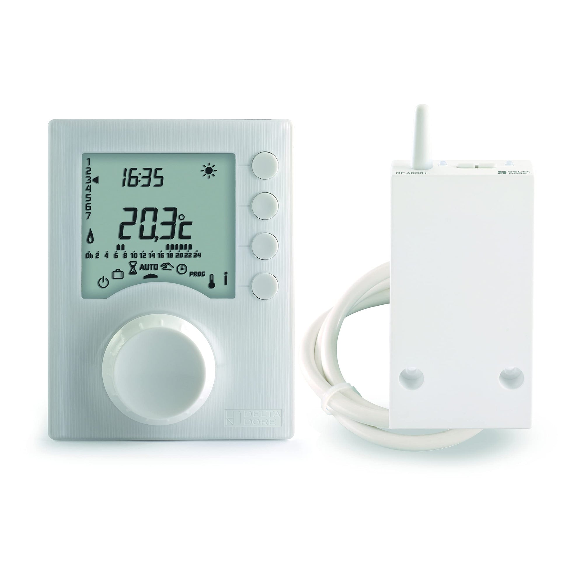 Delta Dore Tybox 1137 Thermostat - 6053064, weiss: Wandthermostat zur Regulierung der Raumtemperatur für Heizungen.