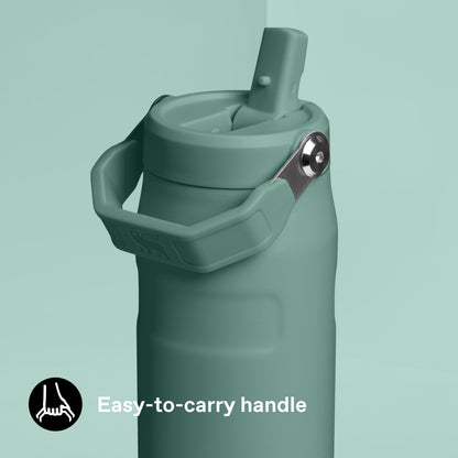 Stanley 1913 Flip Straw Trinkflasche mit Strohhalm, 0,7 l, Shale