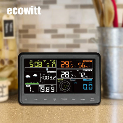 Ecowitt WS2910 Wetterstation – WLAN, 7-in-1, Farbdisplay