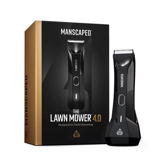 MANSCAPED The Lawn Mower 4.0 – Elektrischer Intim Trimmer. Schwarzer, ergonomischer Trimmer mit Keramikklinge für präzises Trimmen im Intimbereich.