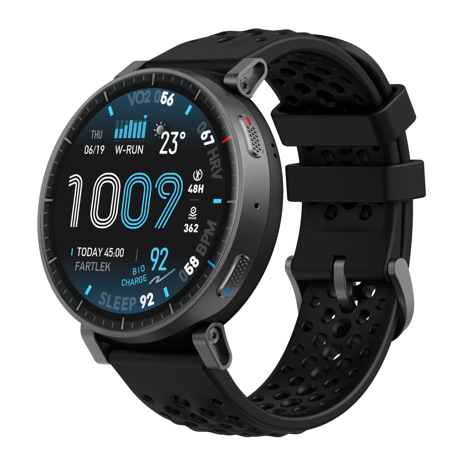 Amazfit Active Max 48mm Smartwatch AMOLED, GPS, NFC, Schwarz