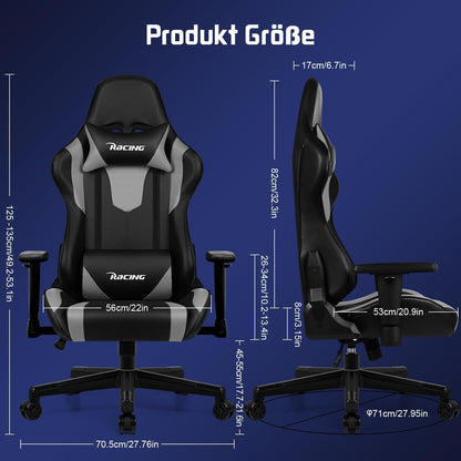 Homimaster Gaming & Bürostuhl Ergonomisch - Verstellbar