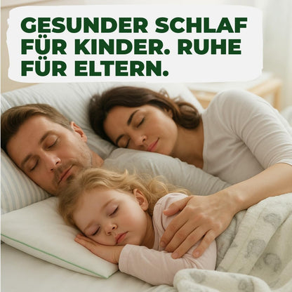 Welldora Kinderkissen 40x60 cm – flach, Baumwollbezug, ab 1 Jahr