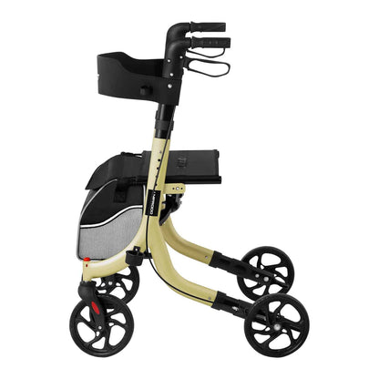 Uniprodo UNI_ROLL_04 F Rollator Leichtgewicht faltbar champagne