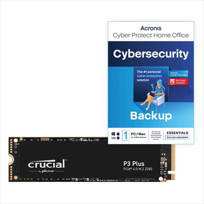 Crucial P3 Plus 1TB M.2 Gen4 NVMe Interne SSD - Acronis Edition