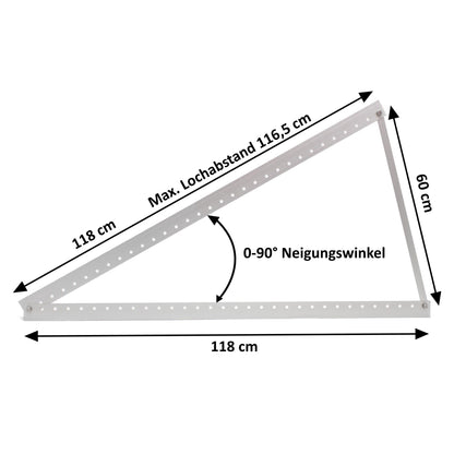 SolarXon Solarmodul Halterung für 2 Module – Freistehend, Alu