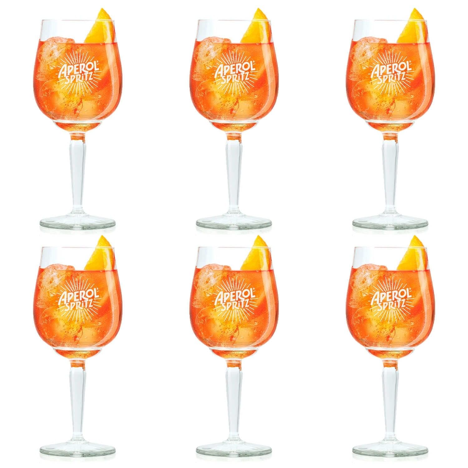 Cookinglife Aperol Spritz Gläser Set, 450 ml, 6 Stück