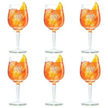 Cookinglife Aperol Spritz Gläser Set, 450 ml, 6 Stück