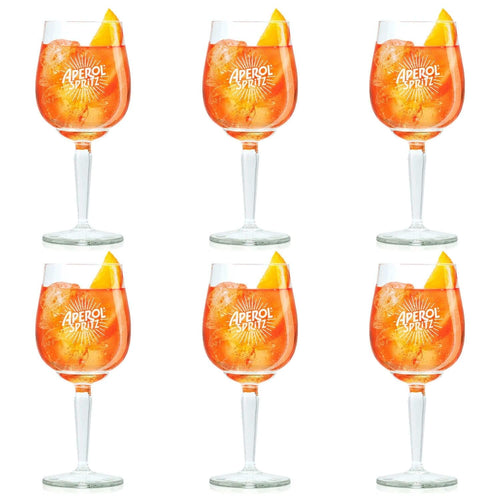 Cookinglife Aperol Spritz Gläser Set, 450 ml, 6 Stück
