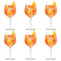Cookinglife Aperol Spritz Gläser Set, 450 ml, 6 Stück